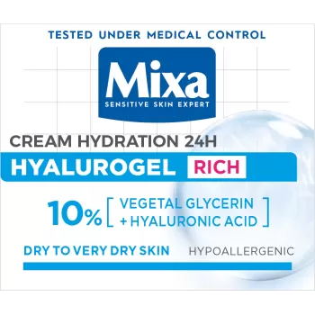 MIXA HYALUROGEL BOGATA KREMA ZA LICE 50ML