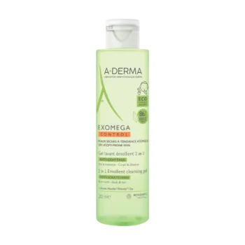 A-DERMA EXOMEGA CONTROL PENUŠAVI GEL 2U1 200ML
