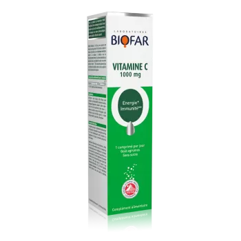 BIOFAR VITAMIN C 1000MG 20 ŠUMEĆIH TABLETA