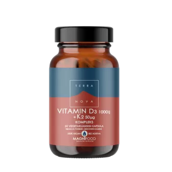 Terranova vitamin D3 1000 IJ + K2 50mcg kompleks 50 kapsula