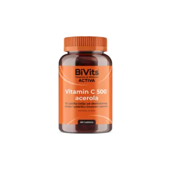 BIVITS ACTIVA VITAMIN C 500 ACEROLA, 60 TABLETA