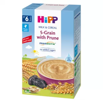 Hipp Instant kaša mleko i žitarice 5 žitarica sa šljivom 250g