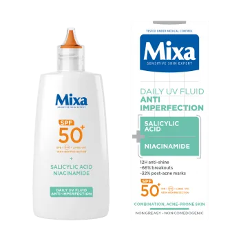 Mixa dnevni UV fluid za kožu sklonu nepravilnostima SPF50+ 40ml