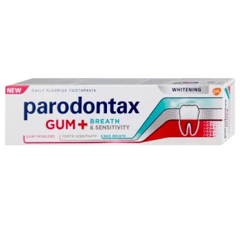 Parodontax pasta Gum + Breath & Sensitivity Whitening 75ml