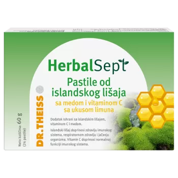 Dr. Theiss islandski lišaj sa medom i vitaminom C 24 pastile