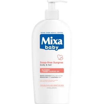 Mixa Baby 2u1 gel za kupanje bez sapuna za kosu i telo 400ml