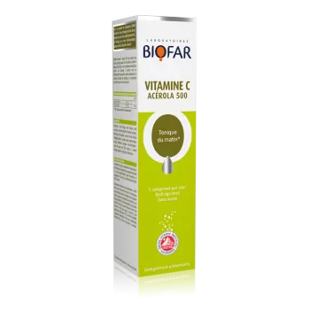 Biofar Vitamin C Acerola 500mg 20 šumećih tableta