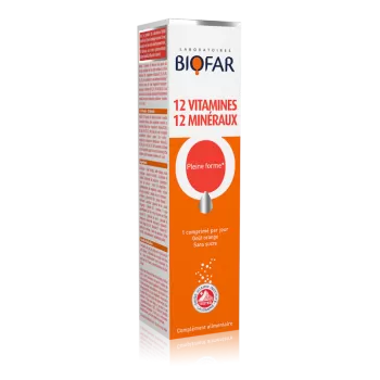 Biofar 12 vitamina + 12 minerala 20 šumećih tableta