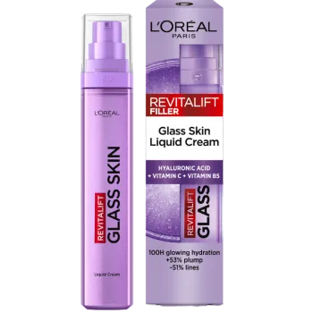 L'Oréal Paris Revitalift Filler Glass Skin tečna krema 50ml