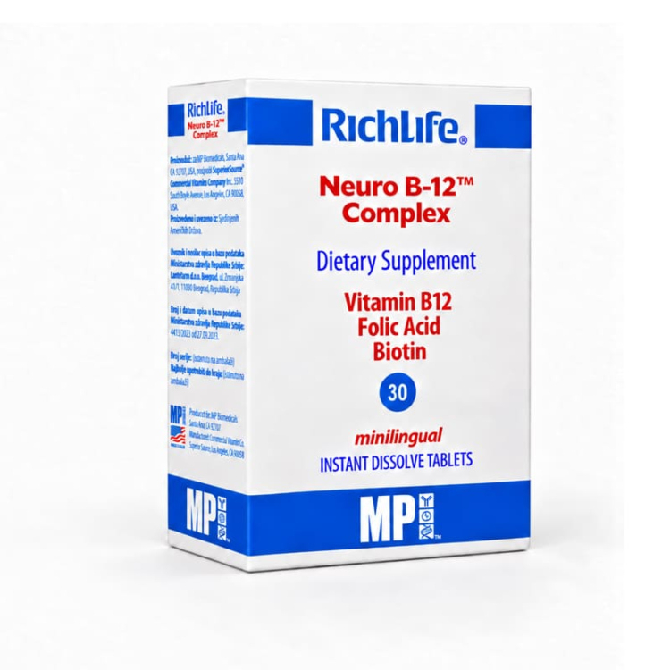 Richlife Neuro B12 Complex 30 lingvaleta