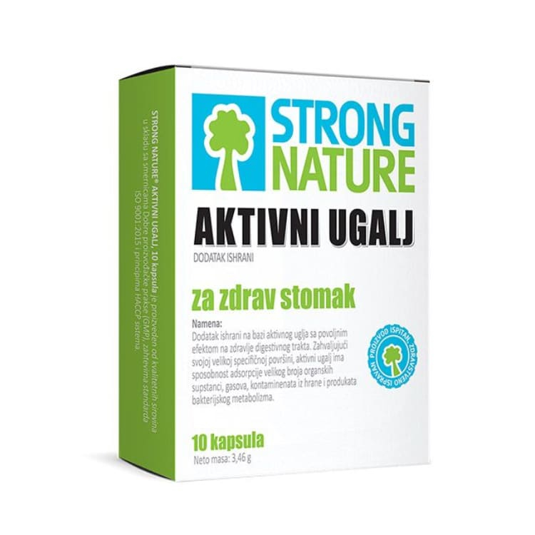 Strong Nature Aktivni Ugalj 10 kapsula