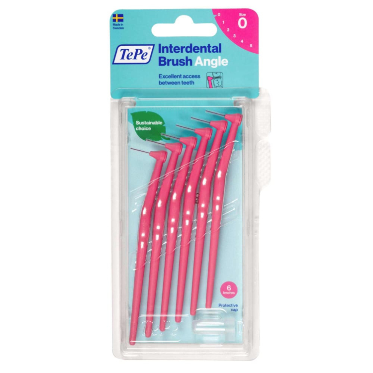 TePe interdentalna četkica Angle 0 4mm Pink 6 komada