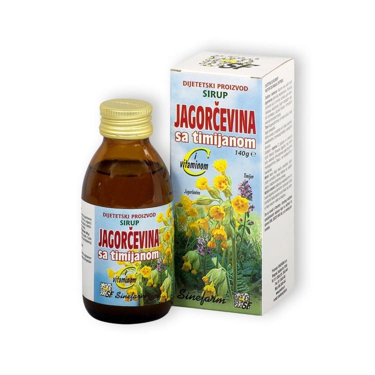 Sinefarm Sirup jagorčevine sa timijanom i vitaminom C 140g