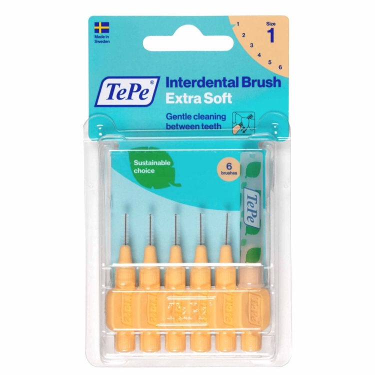 Tepe interdentalna četkica Extra Soft 0 45mm Narandžasta 6 komada