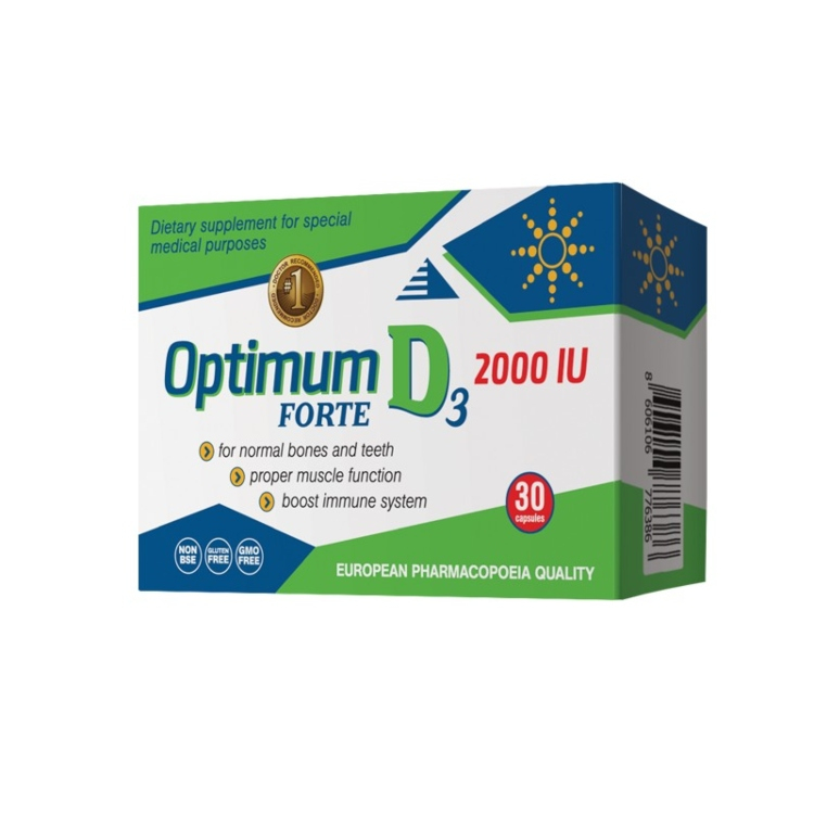 Optimum D3 Forte 2000IU 30 kapsula