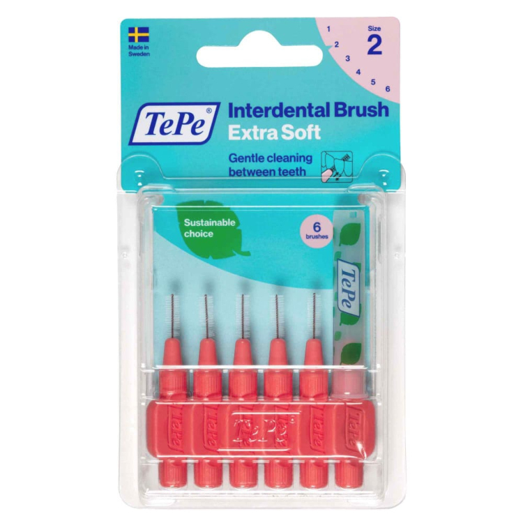 TePe interdentalna četkica Extra Soft 0 5mm Crvena 6 komada