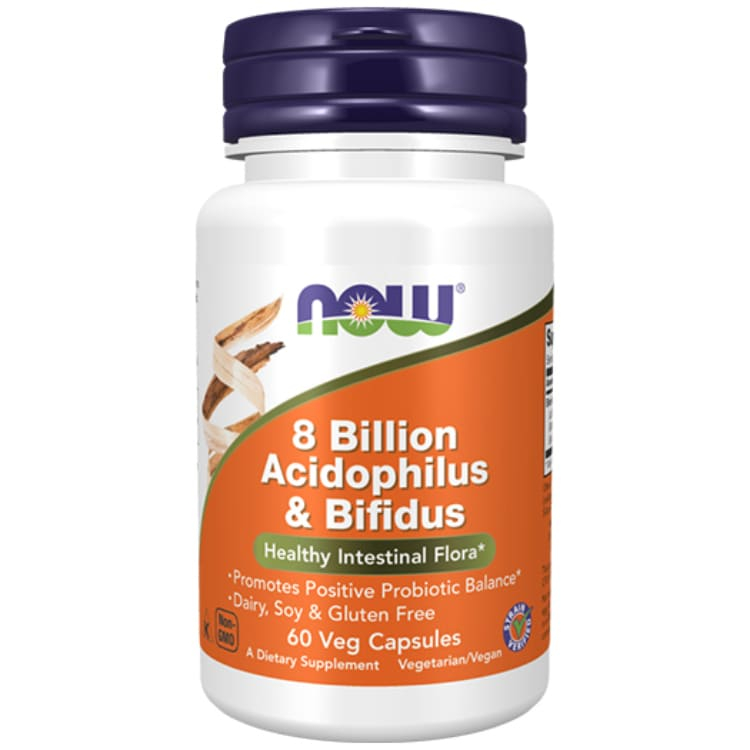 NOW 8 Billion Acidophilus & Bifidus 60 kapsula