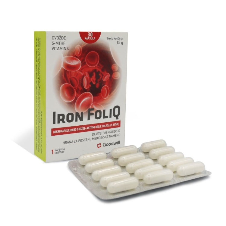 Iron Foliq 30 kapsula