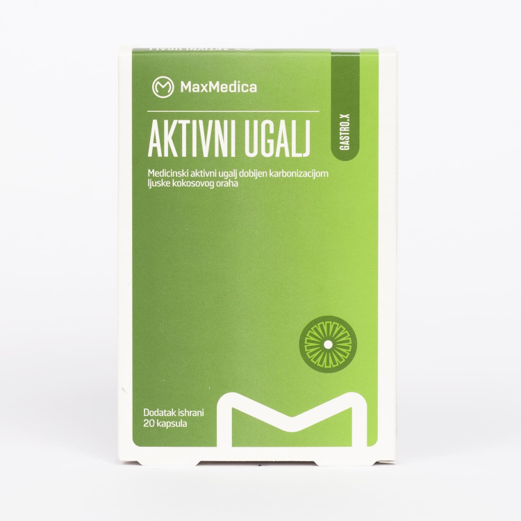 MaxMedica Aktivni ugalj 20 kapsula