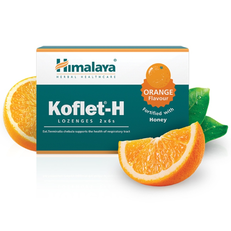 Himalaya Koflet-H lozenge - ukus pomorandža 12 komada