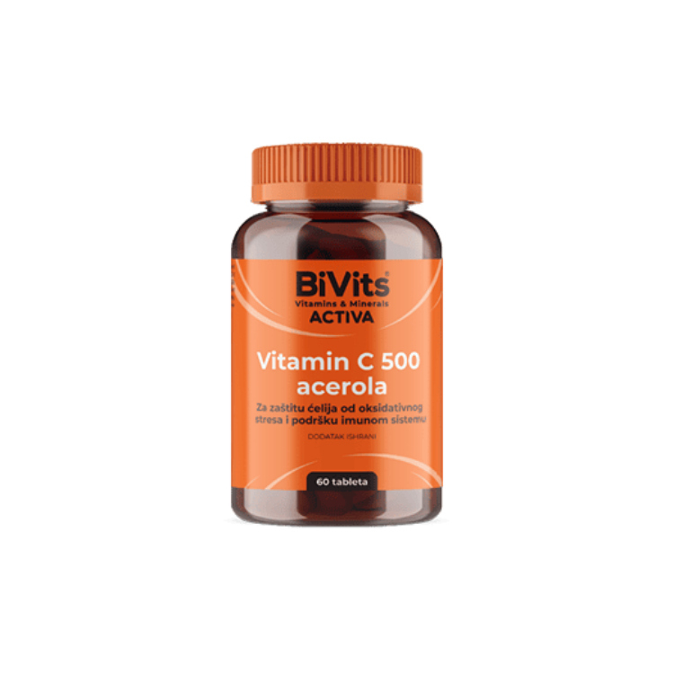 Bivits Activa Vitamin C 500 Acerola tablete 60 kom