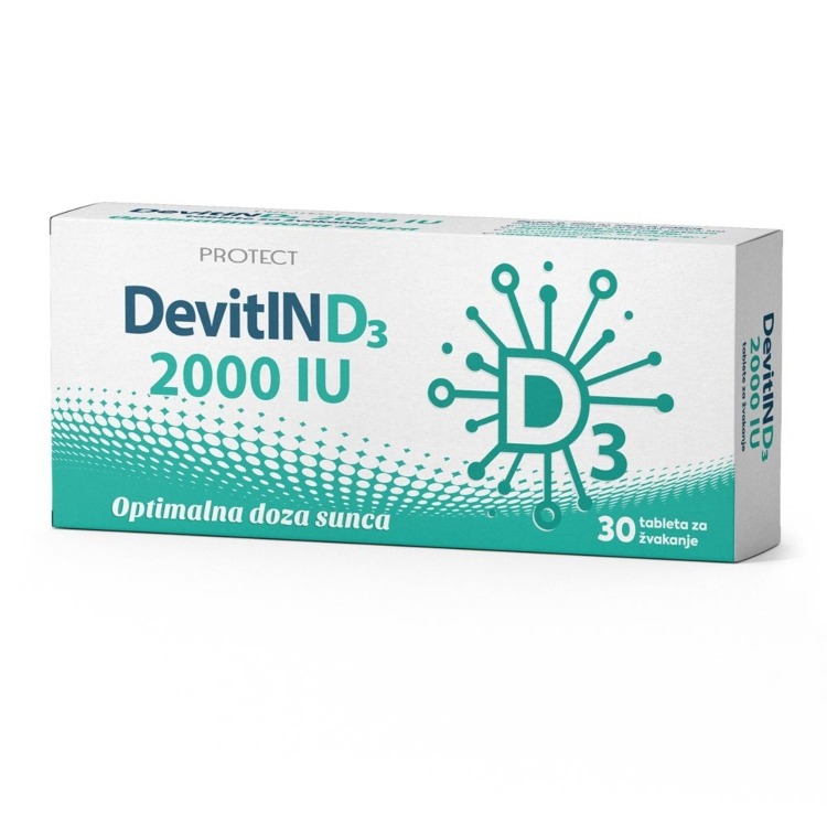 DevitIN D3 2000 IJ 30 tableta za žvakanje