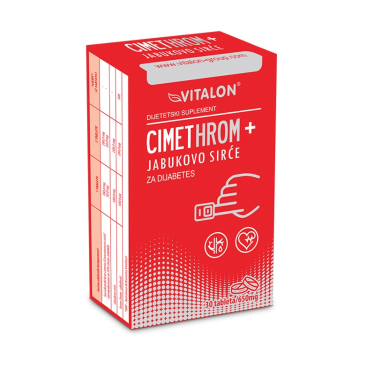 Vitalon Cimet+Hrom+Jabukovo sirće 30 tableta