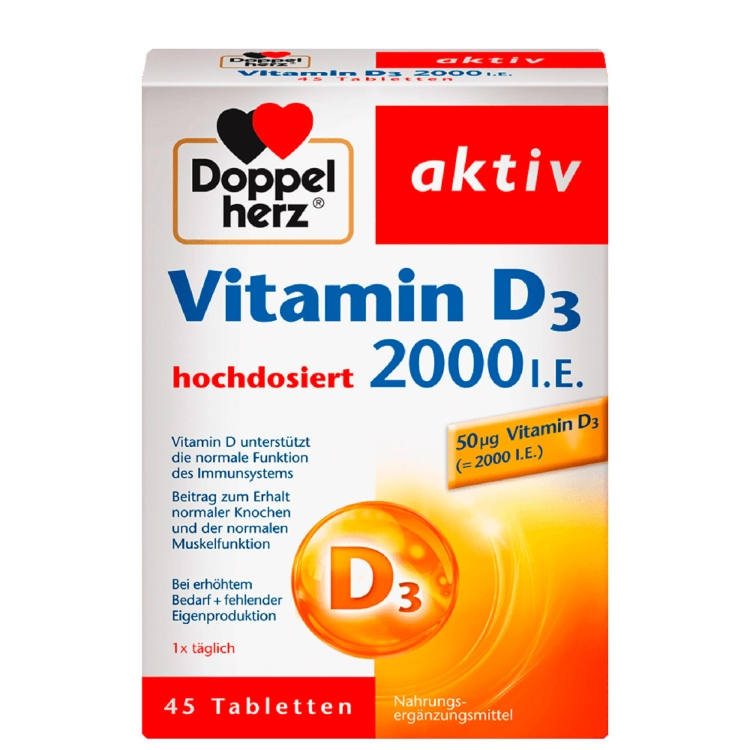 Doppelherz Aktiv Vitamin D3 2000 IJ 45 tableta