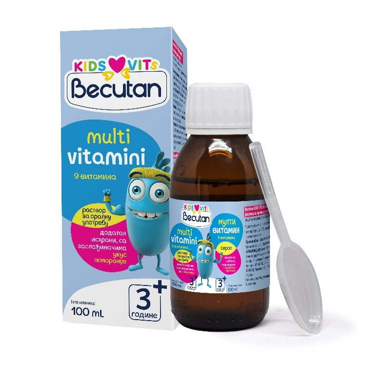 Becutan Kids Vits multivitaminski sirup 100ml