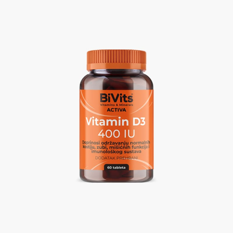 Bivits Activa Vitamin D3 400IU tablete 60 kom