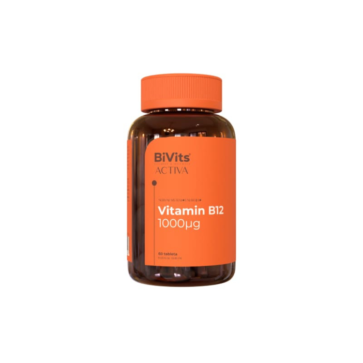Bivits Activa Vitamin B12 1000mcg tablete 60 kom