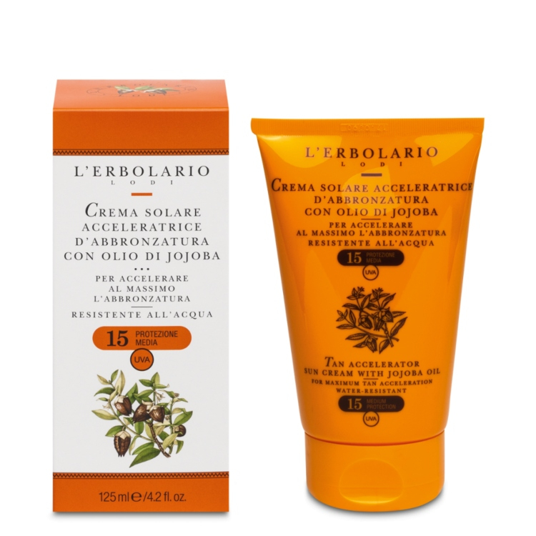 L'Erbolario Sun krema za brzo tamnjenje SPF15 125ml