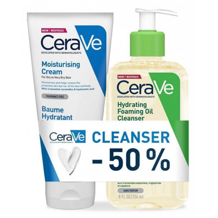 CeraVe hidrantna krema set 177ml + ulje za čišćenje 236ml