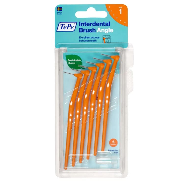 TePe interdentalna četkica Angle 0 45mm Narandžasta 6 komada