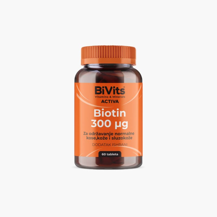 Bivits Activa Biotin 300mcg tablete 60 kom