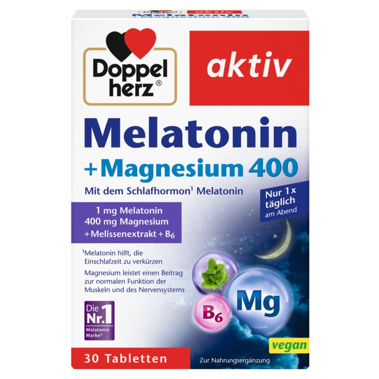 Doppelherz Aktiv Melatonin + Magnezijum 400 30 tableta
