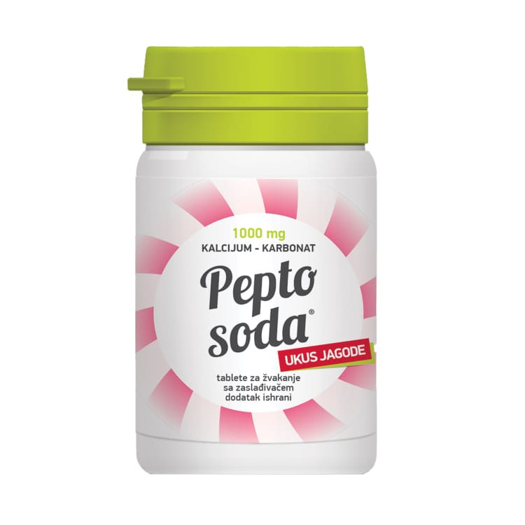 Pepto Soda jagoda 14 tableta za žvakanje