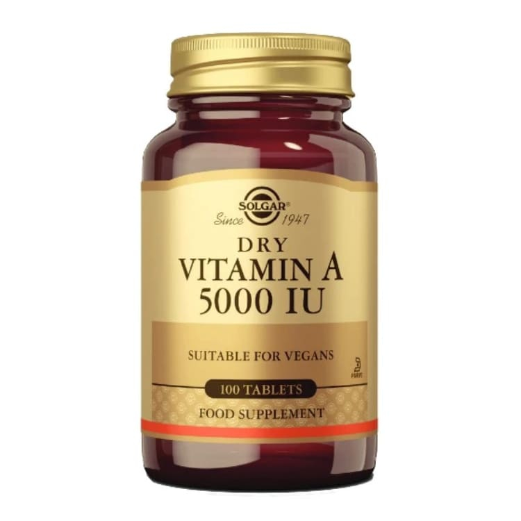 Solgar Dry Vitamin A 5000 IJ 100 tableta