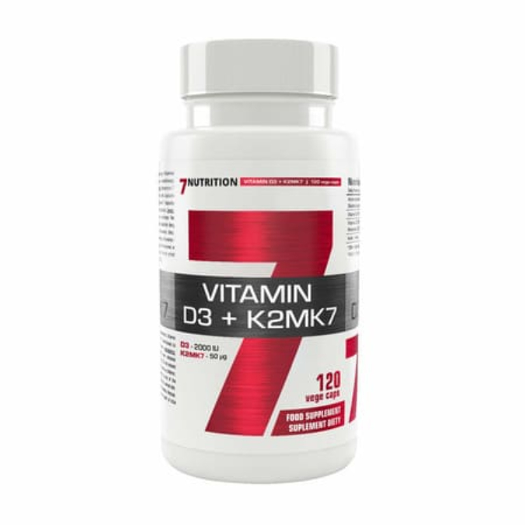 7 Nutrition vitamin D3+K2MK7 120 kapsula