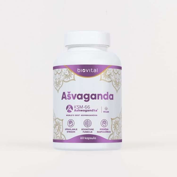 Biovital Ašvaganda KSM-66 60 kapsula