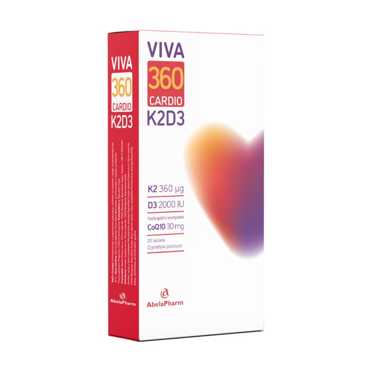Viva K2D3 360 Cardio 20 tableta