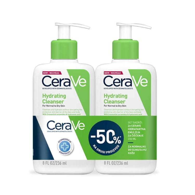 CeraVe set hidratantna emulzija za čišćenje 236ml + 236ml