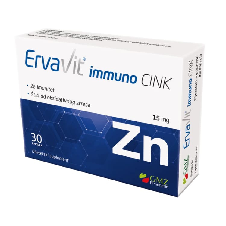 ErvaVit Immuno Cink 15mg 30 kapsula