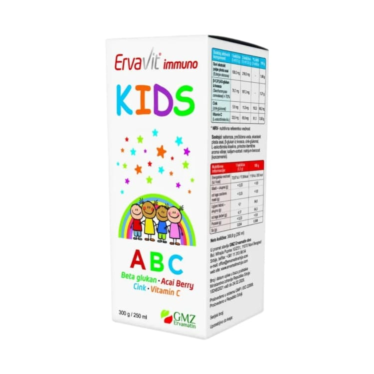 ErvaVit Immuno Kids sirup 250ml
