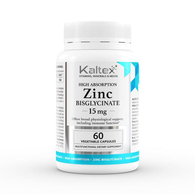 Kaltex Zinc Bisgycinate 15mg 60 kapsula