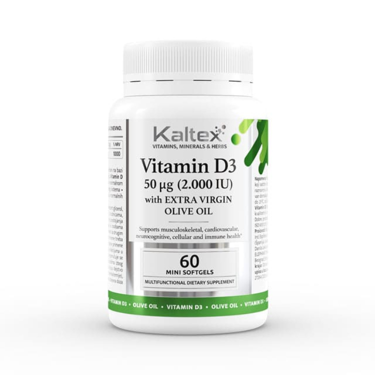 Kaltex Vitamin D3 2000IU kapsule 60 kom