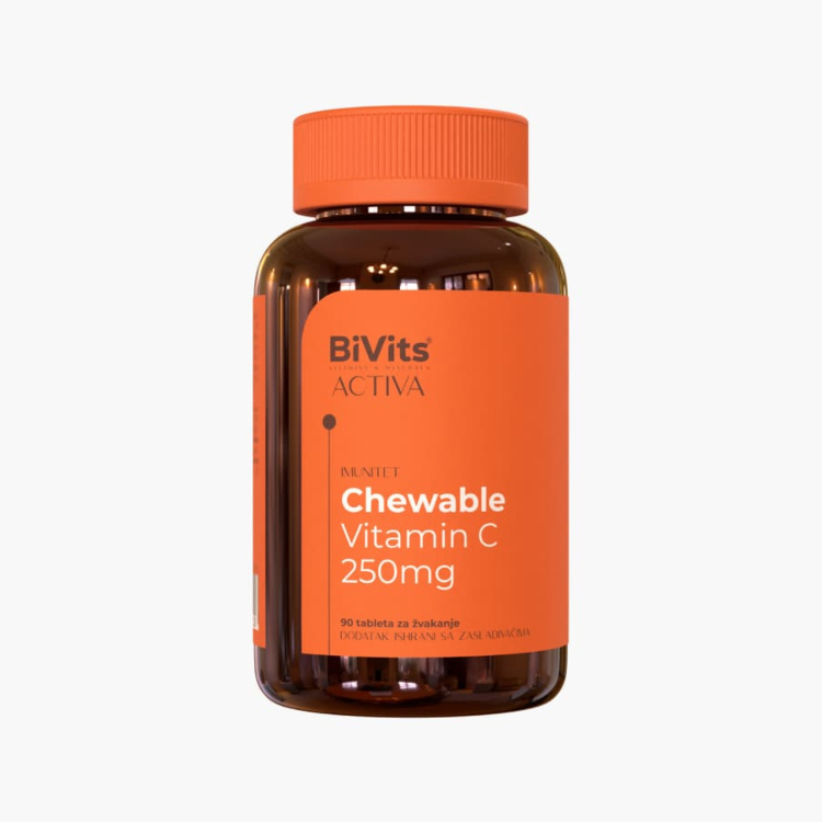 BiVits Activa vitamin C 250mg 90 tableta za žvakanje