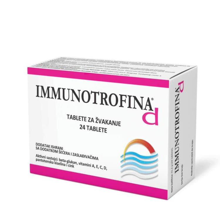 Immunotrofina D tablete za žvakanje 24 kom