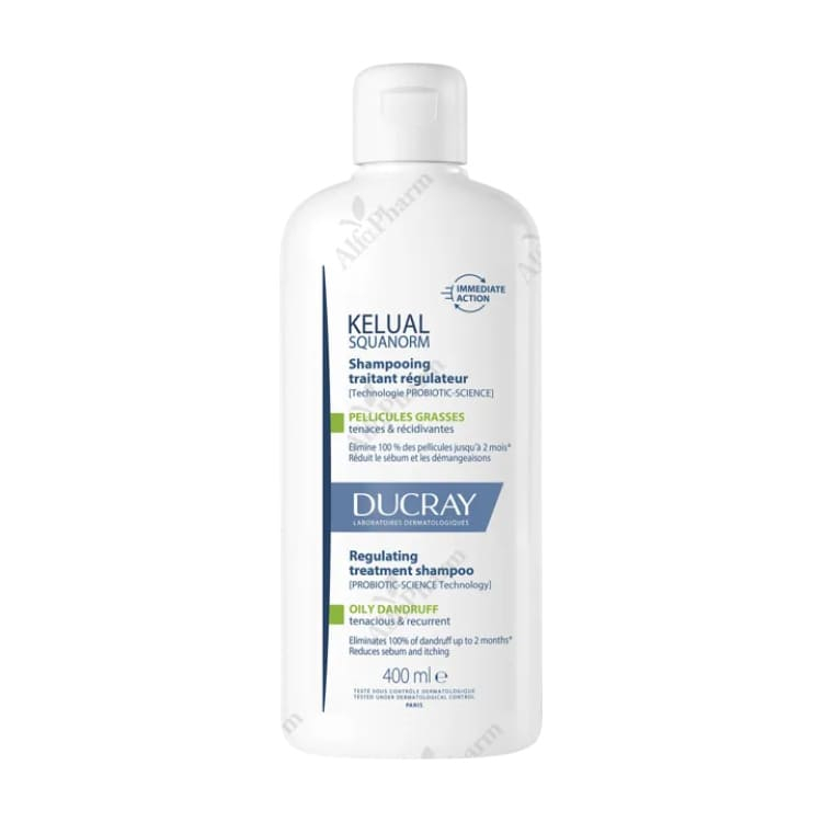 Ducray Kelual Squanorm šampon protiv masne peruti 400ml