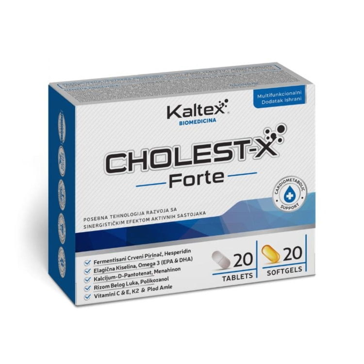 Kaltex Cholest-X 20 tableta + 20 kapsula